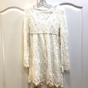 NEW STONE COLD FOX BILLIE WHITE PLACE DRESS LINED